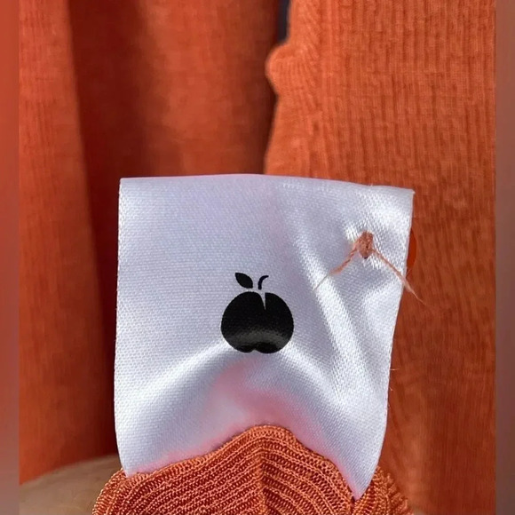 With Jean Andy Mini Dress - Maple Orange, Ruched Button-Down XS, - Picture 11 of 16